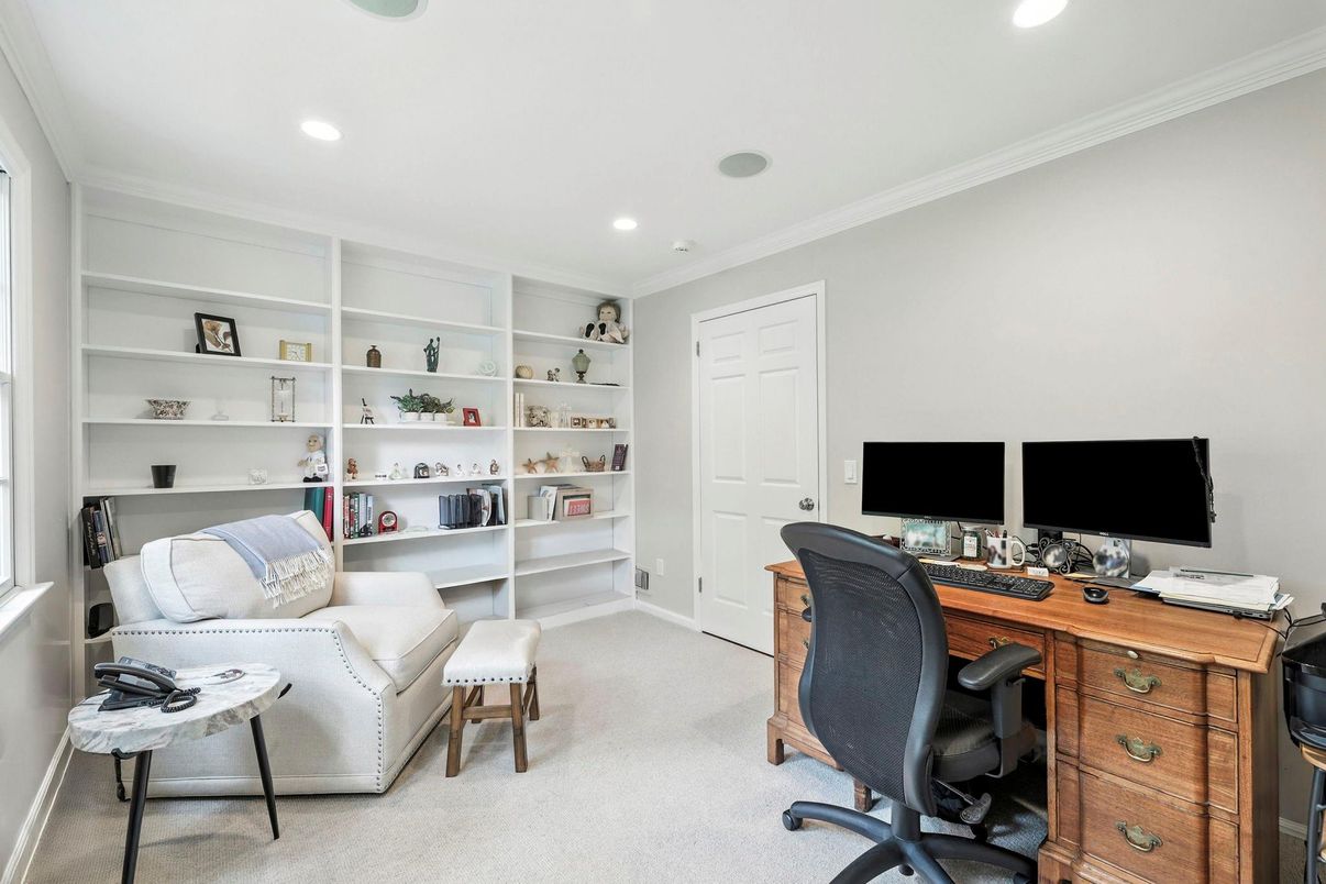 Home Office, Interior, Recessed Lighting