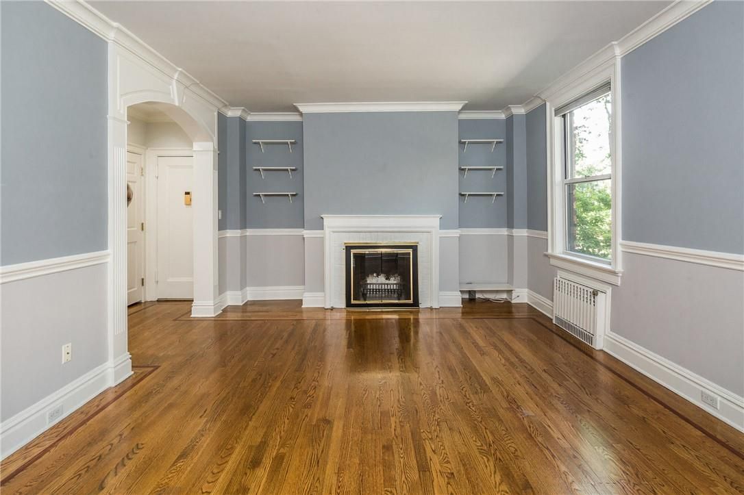 Empty room, Fireplace, Interior, Wood Texture Flooring