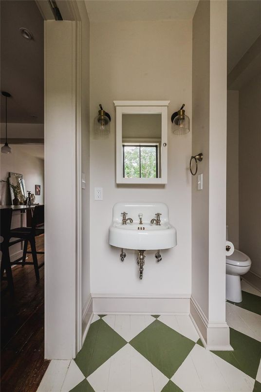 Bathroom, Interior, Wood Texture Flooring