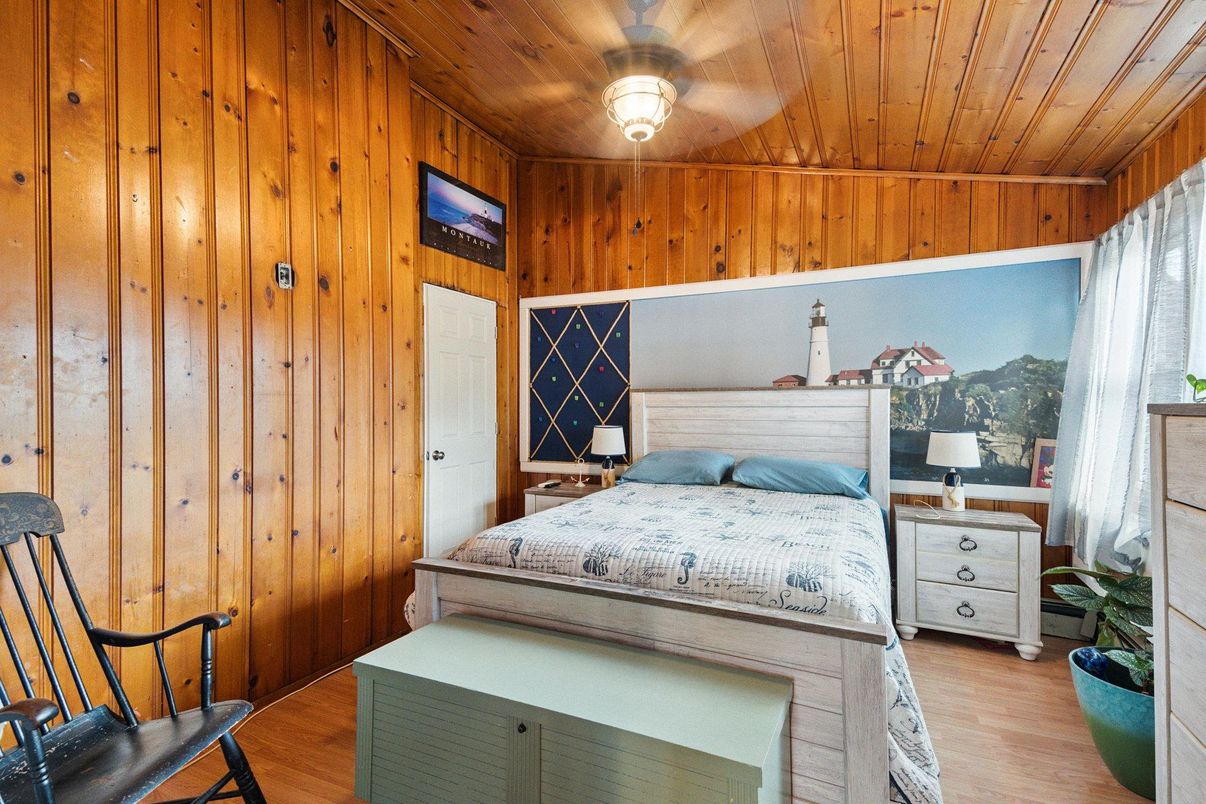 Bedroom, Interior, Wooden Ceilings, Wood Texture Flooring, Wooden Walls