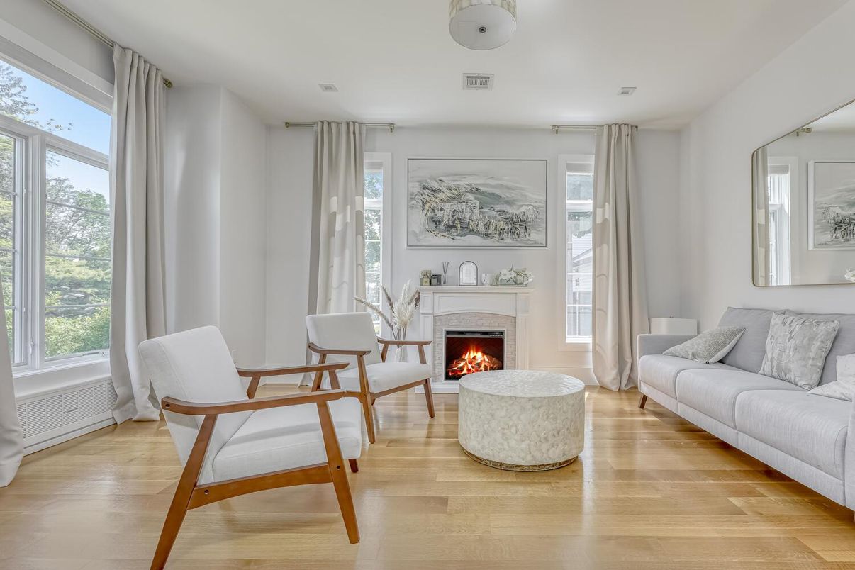 Fireplace, Interior, Living room, Wood Texture Flooring