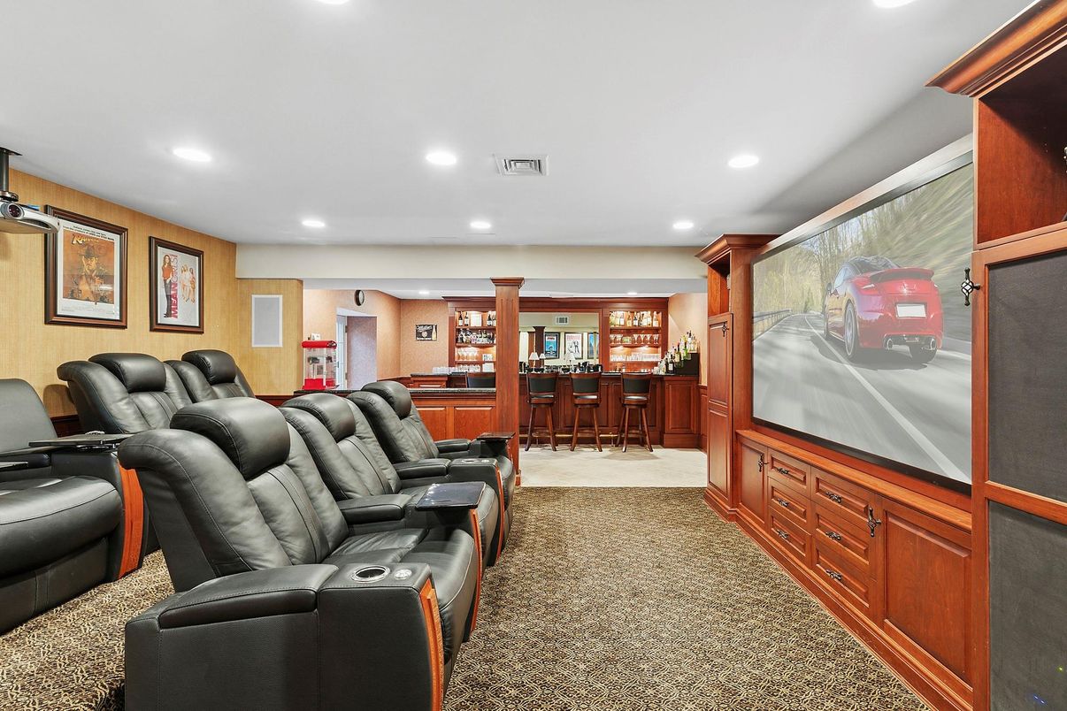 Home Theatre Room, Interior, Recessed Lighting, Theatre Room