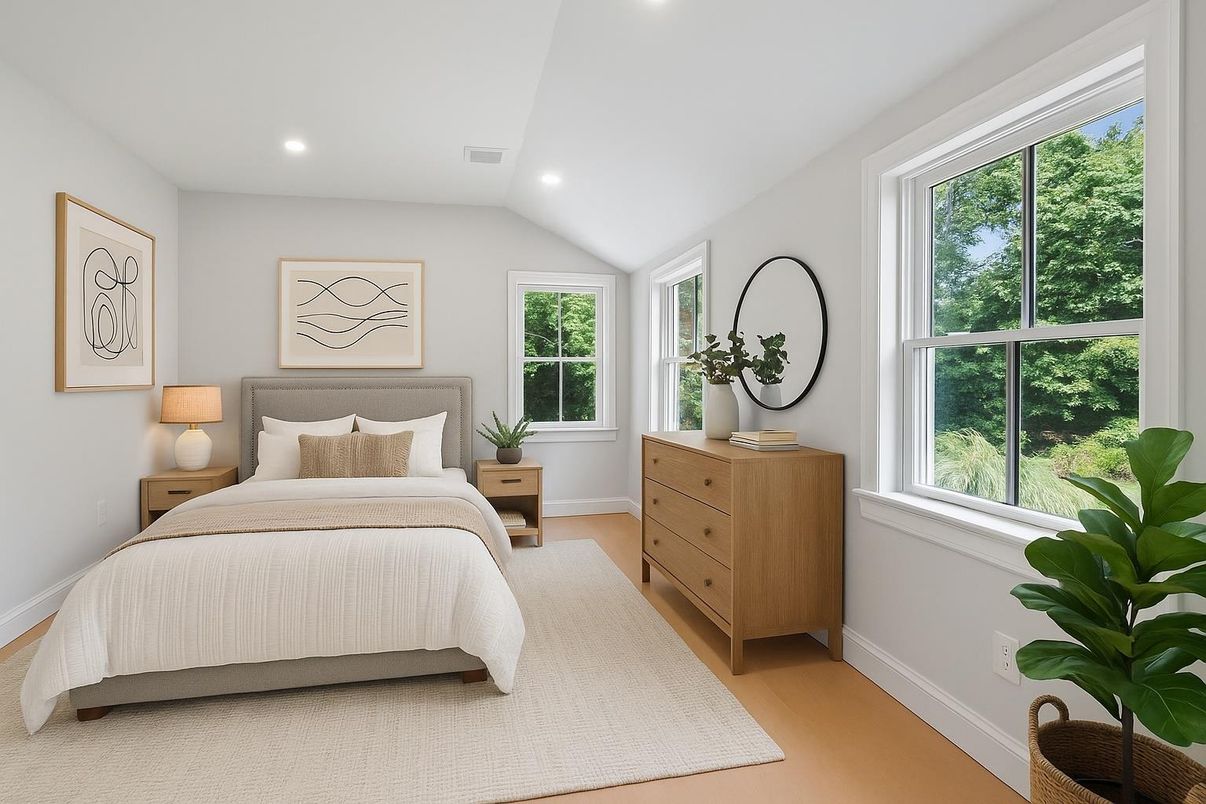 Bedroom, Interior, Recessed Lighting