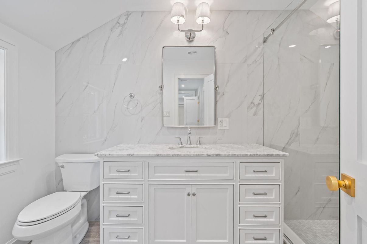 Bathroom, Interior, Marble Walls