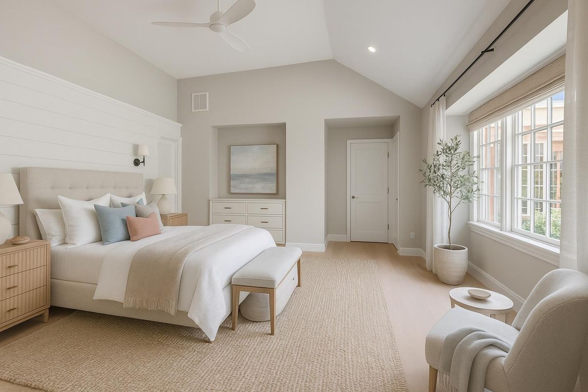 Bedroom, Interior, Recessed Lighting