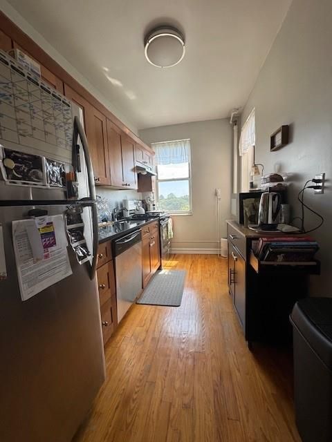 Interior, Kitchen, Wood Texture Flooring