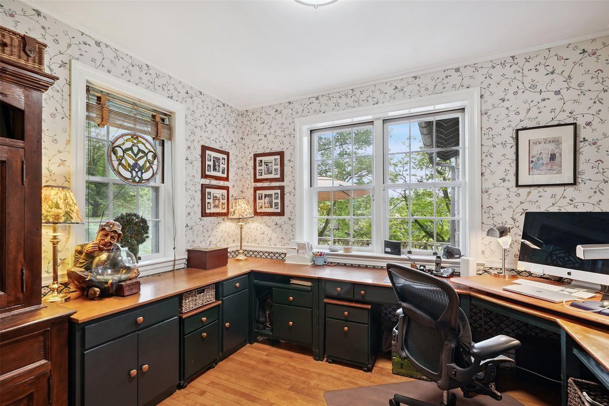 Home Office, Interior, Wood Texture Flooring