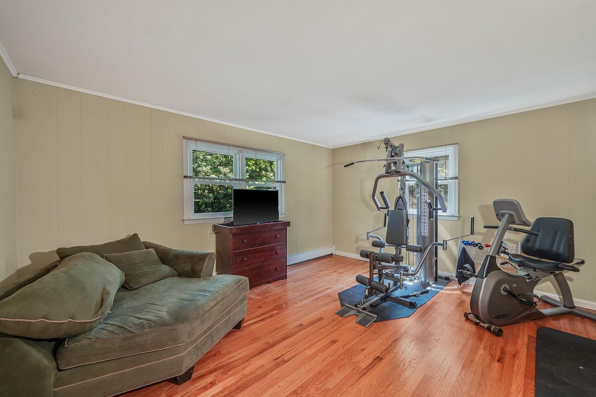 Fitness Equipment, Interior, Wood Texture Flooring
