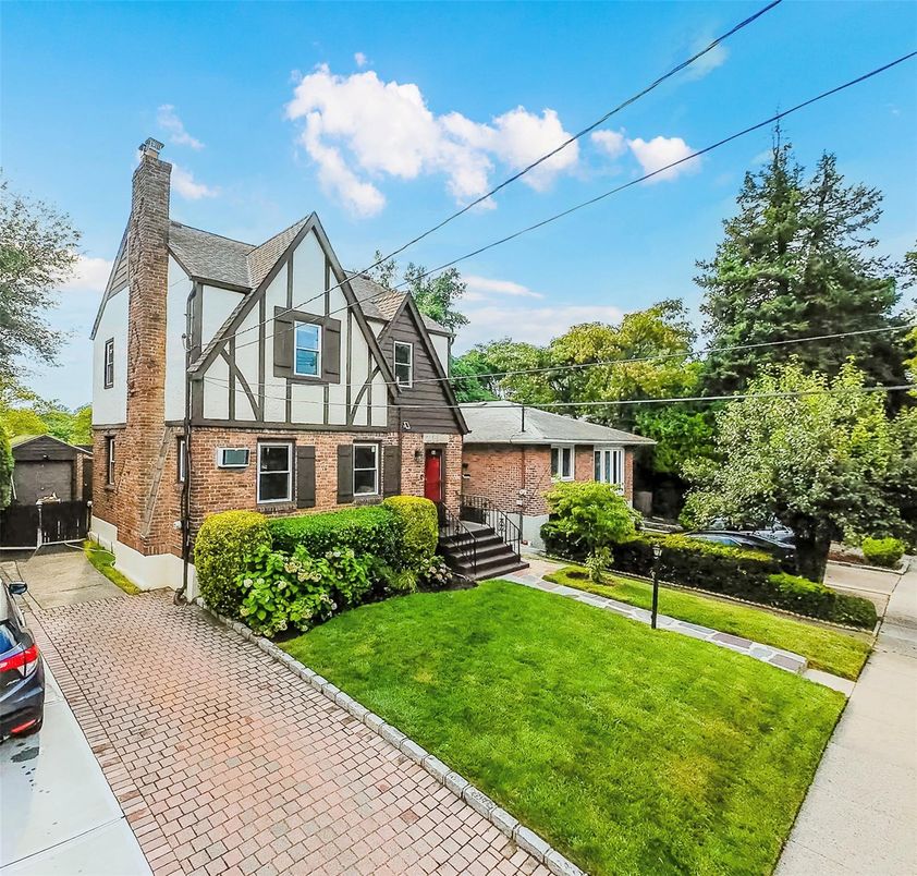 Exterior, Facade, Brick Facade, Tudor Revival