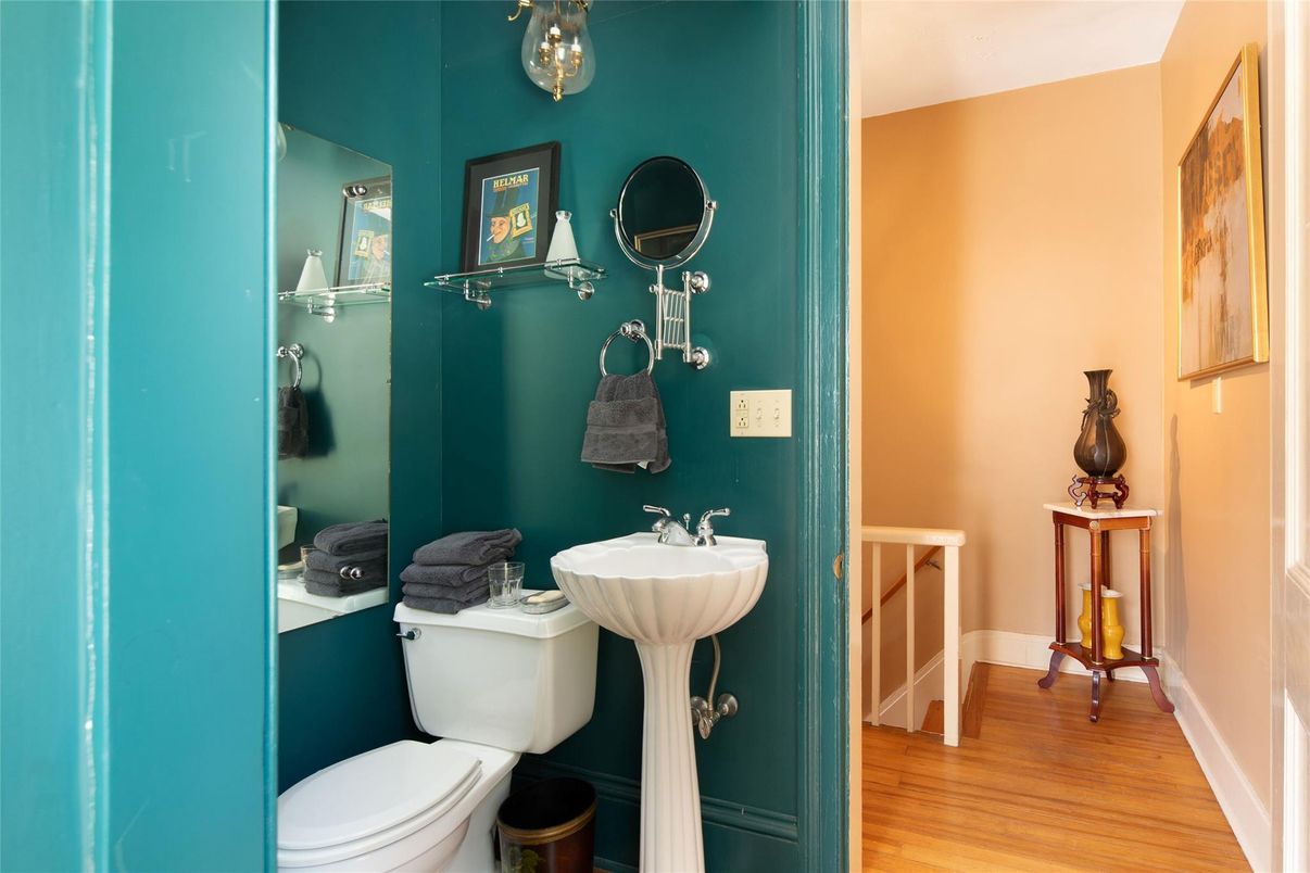 Bathroom, Interior, Wood Texture Flooring