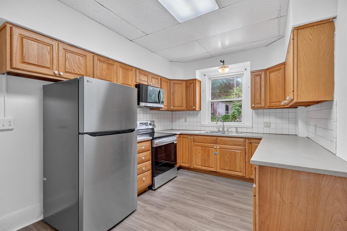 Interior, Kitchen, Wood Texture Flooring