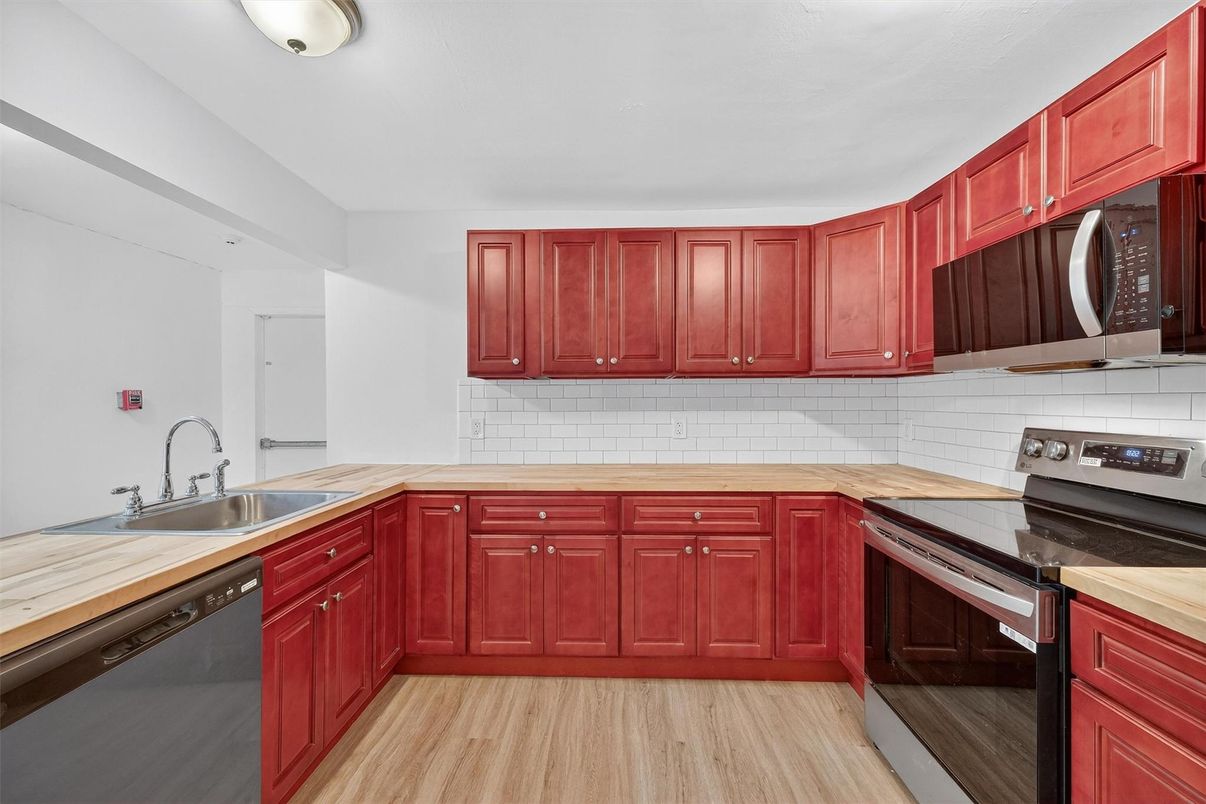 Interior, Kitchen, Wood Texture Flooring
