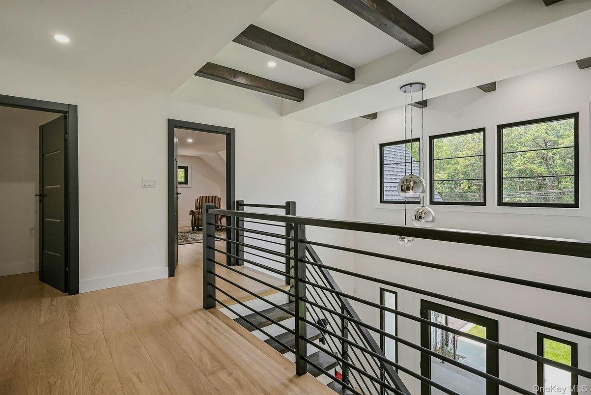 Interior, Recessed Lighting, Wooden Beams, Wood Texture Flooring