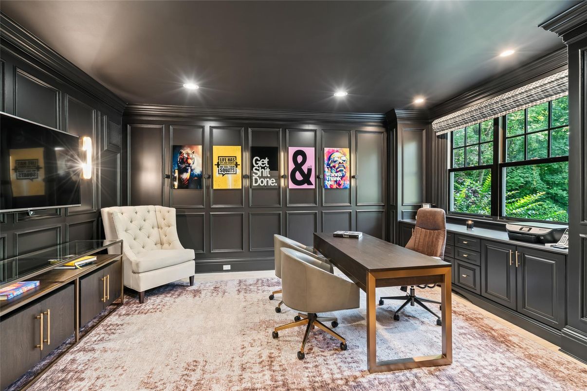 Home Office, Interior, Recessed Lighting