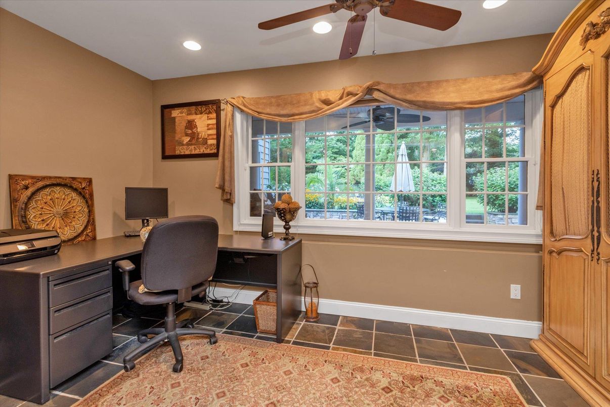 Home Office, Interior, Recessed Lighting