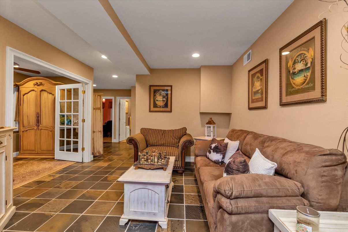 Interior, Living room, Recessed Lighting
