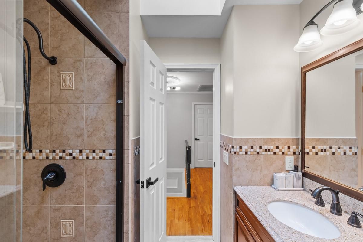 Bathroom, Interior, Wood Texture Flooring