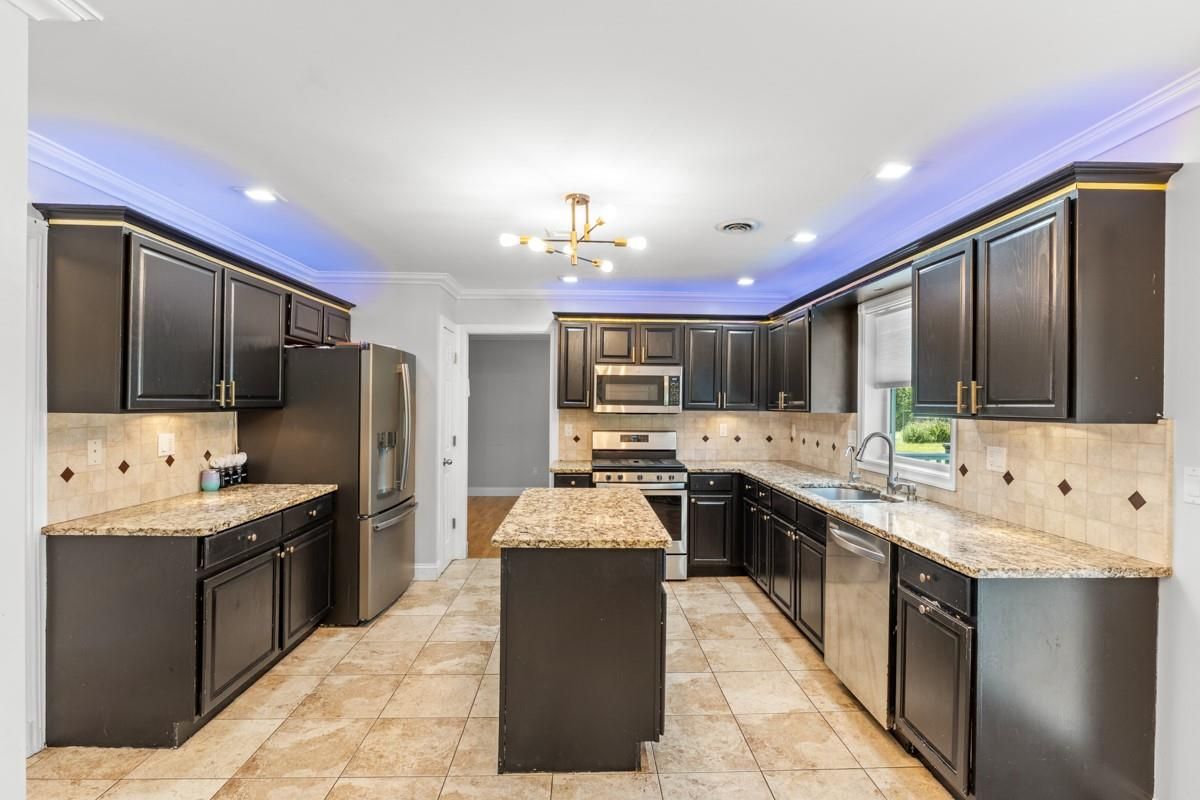 Interior, Kitchen, Recessed Lighting, Stainless Steel Appliances