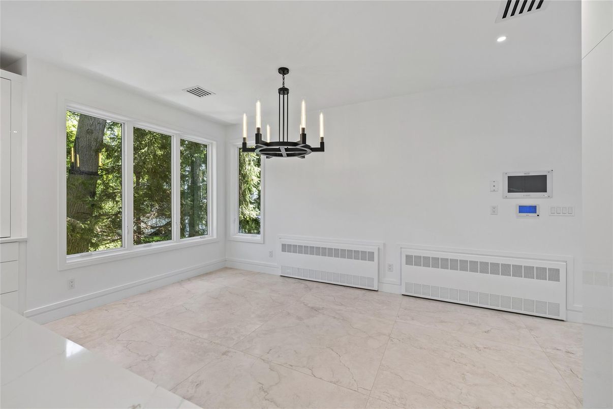 Chandelier, Empty room, Interior, Marble, Pendant Lights, Recessed Lighting