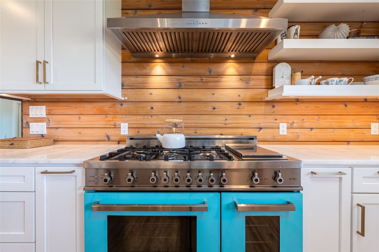 Interior, Kitchen, Stainless Steel Appliances, Wooden Walls