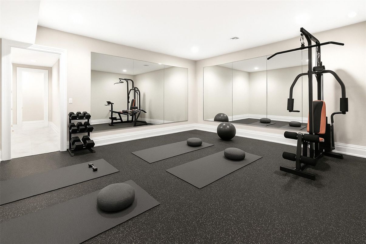 Fitness Equipment, Interior, Recessed Lighting