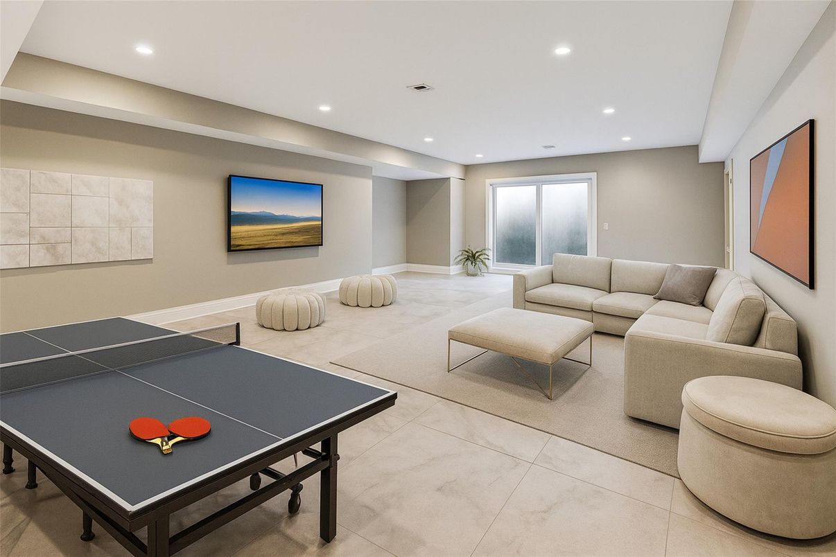 Game Room, Interior, Living room, Recessed Lighting