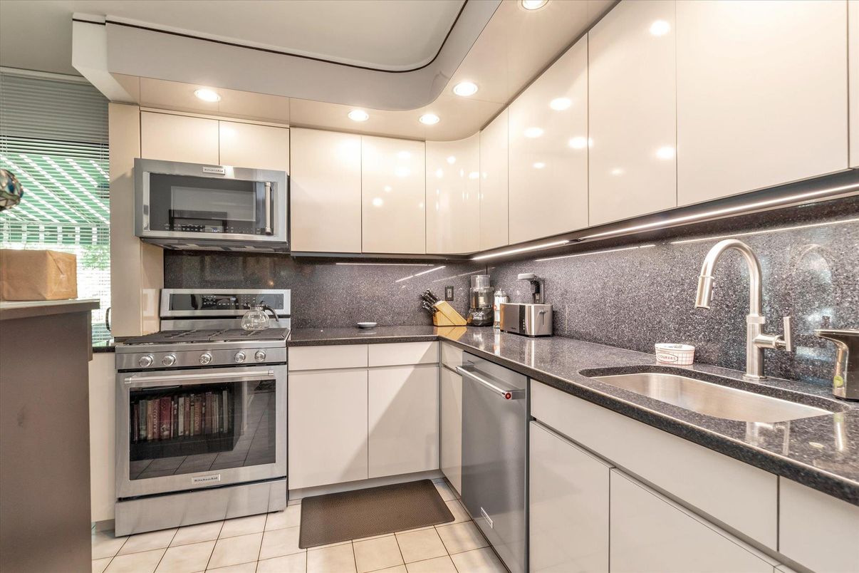 Interior, Kitchen, Recessed Lighting, Stainless Steel Appliances