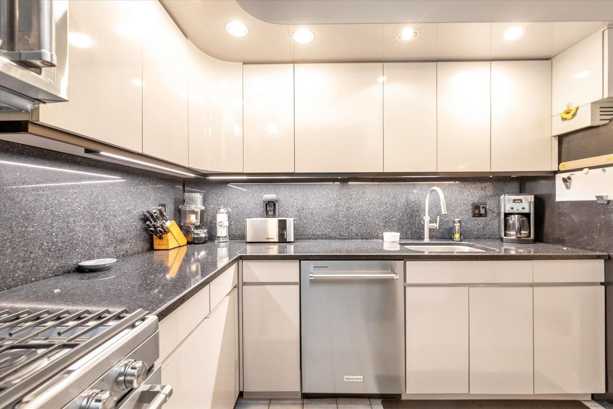 Interior, Kitchen, Recessed Lighting, Stainless Steel Appliances