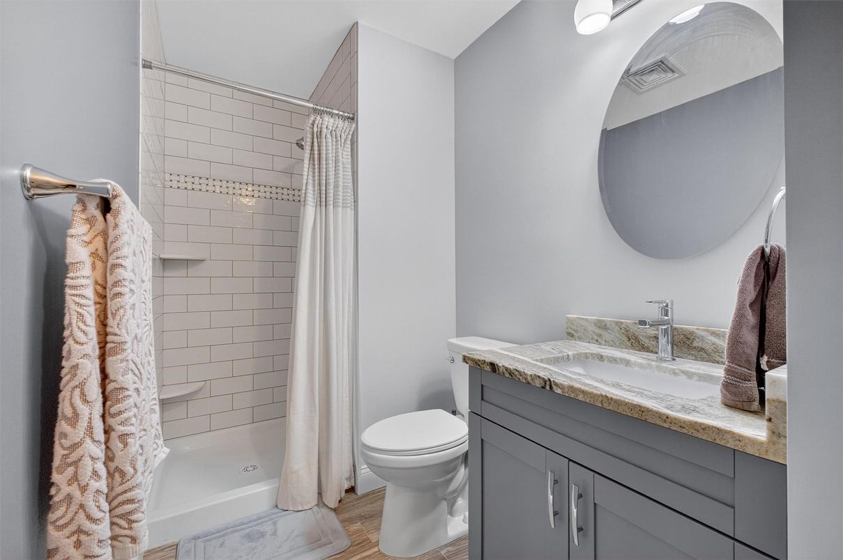 Bathroom, Interior, Wood Texture Flooring
