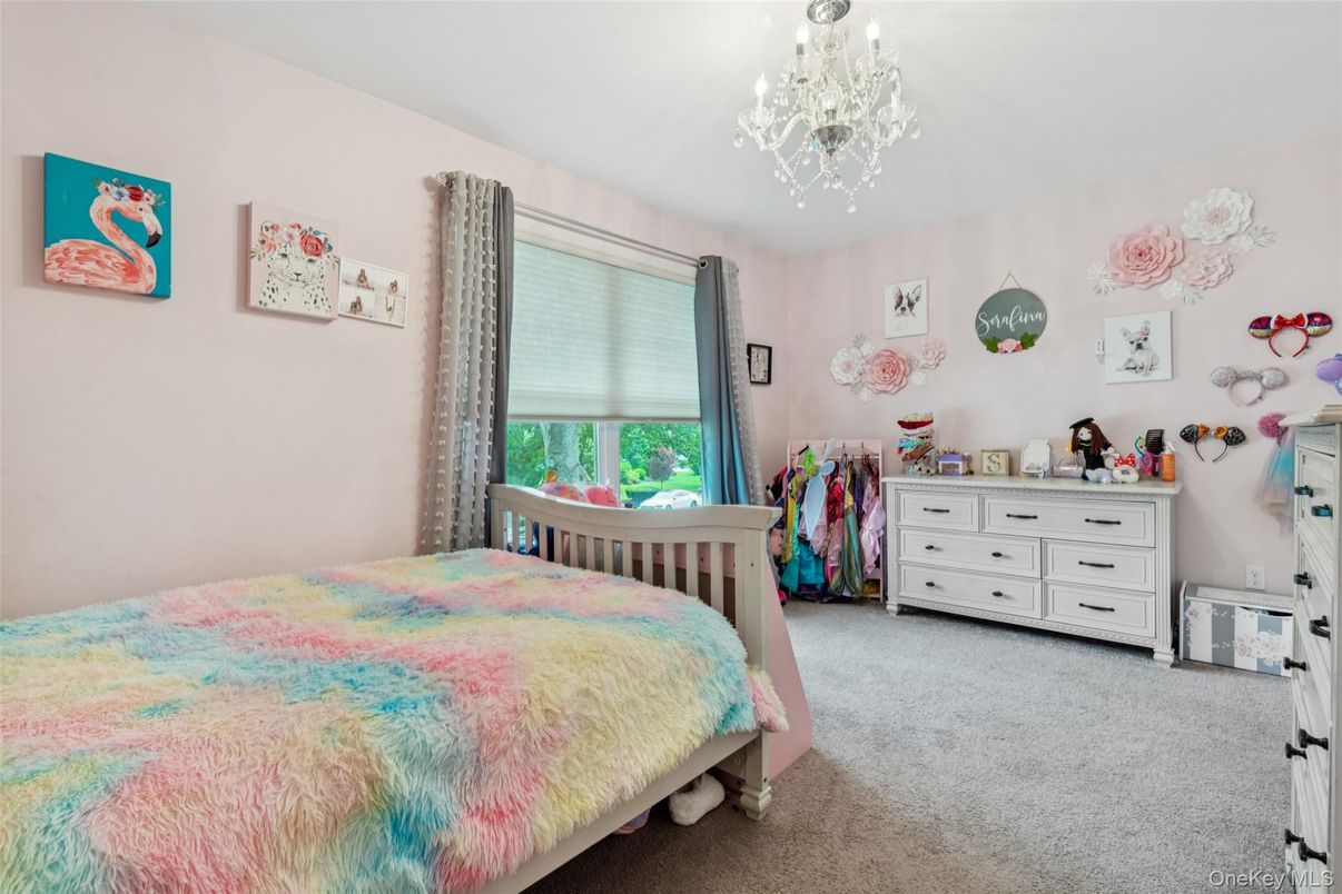Bedroom, Chandelier, Interior