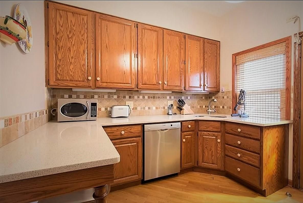 Interior, Kitchen, Wood Texture Flooring