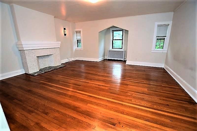 Empty room, Fireplace, Interior, Wood Texture Flooring