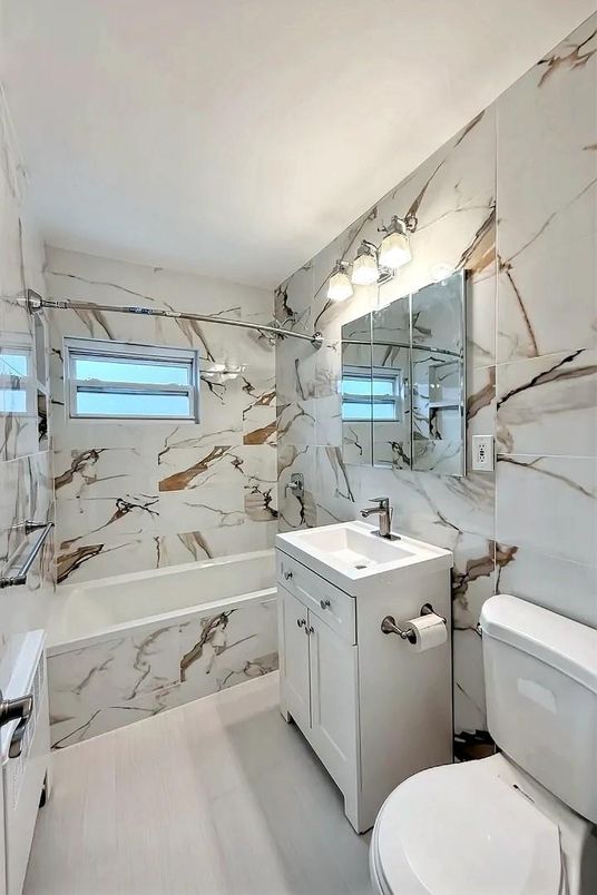 Bathroom, Interior, Marble Walls