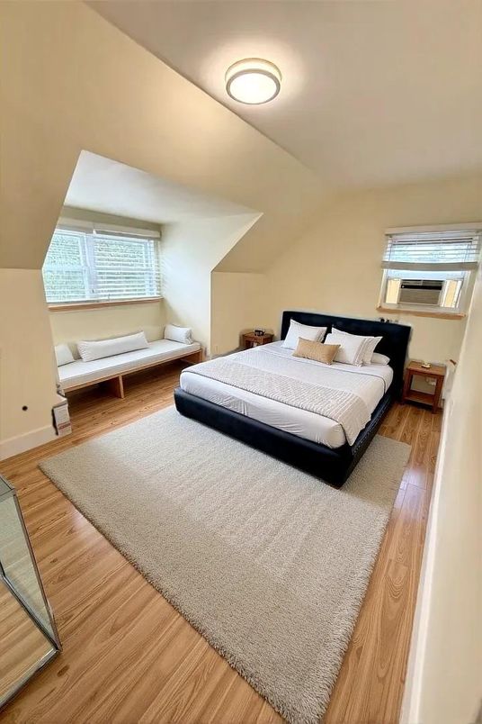 Bedroom, Interior, Wood Texture Flooring
