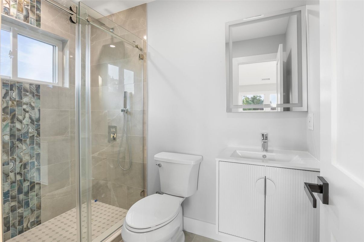 Bathroom, Glass Shower, Interior