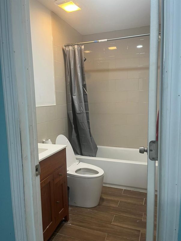 Bathroom, Interior, Wood Texture Flooring
