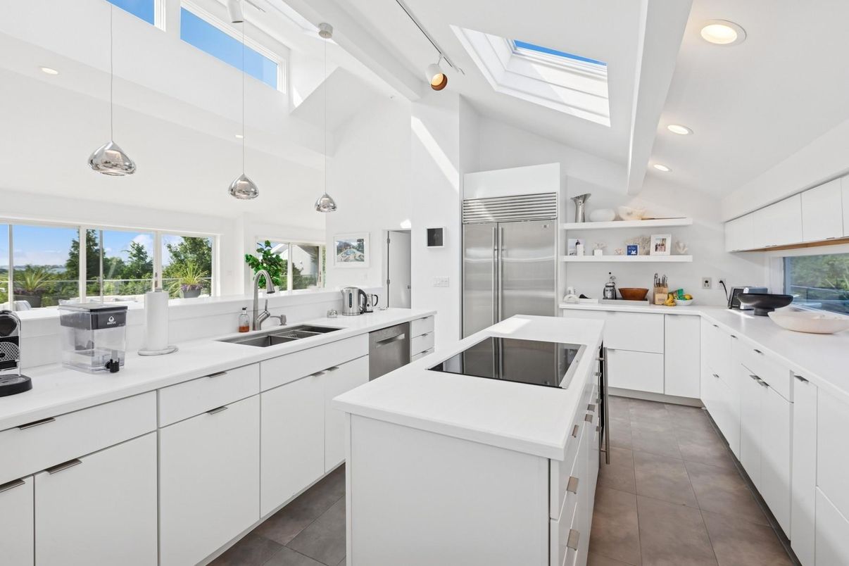 Interior, Kitchen, Pendant Lights, Recessed Lighting, Stainless Steel Appliances