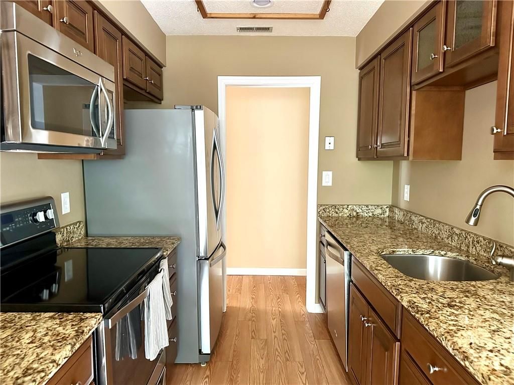 Interior, Kitchen, Wood Texture Flooring