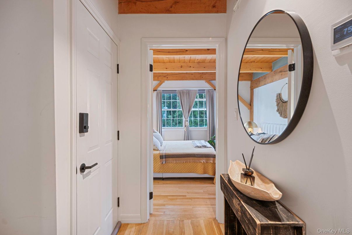 Bedroom, Interior, Wooden Beams, Wood Texture Flooring