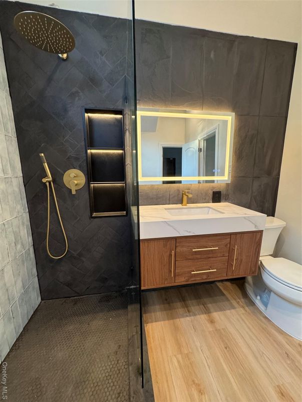 Bathroom, Interior, Wood Texture Flooring