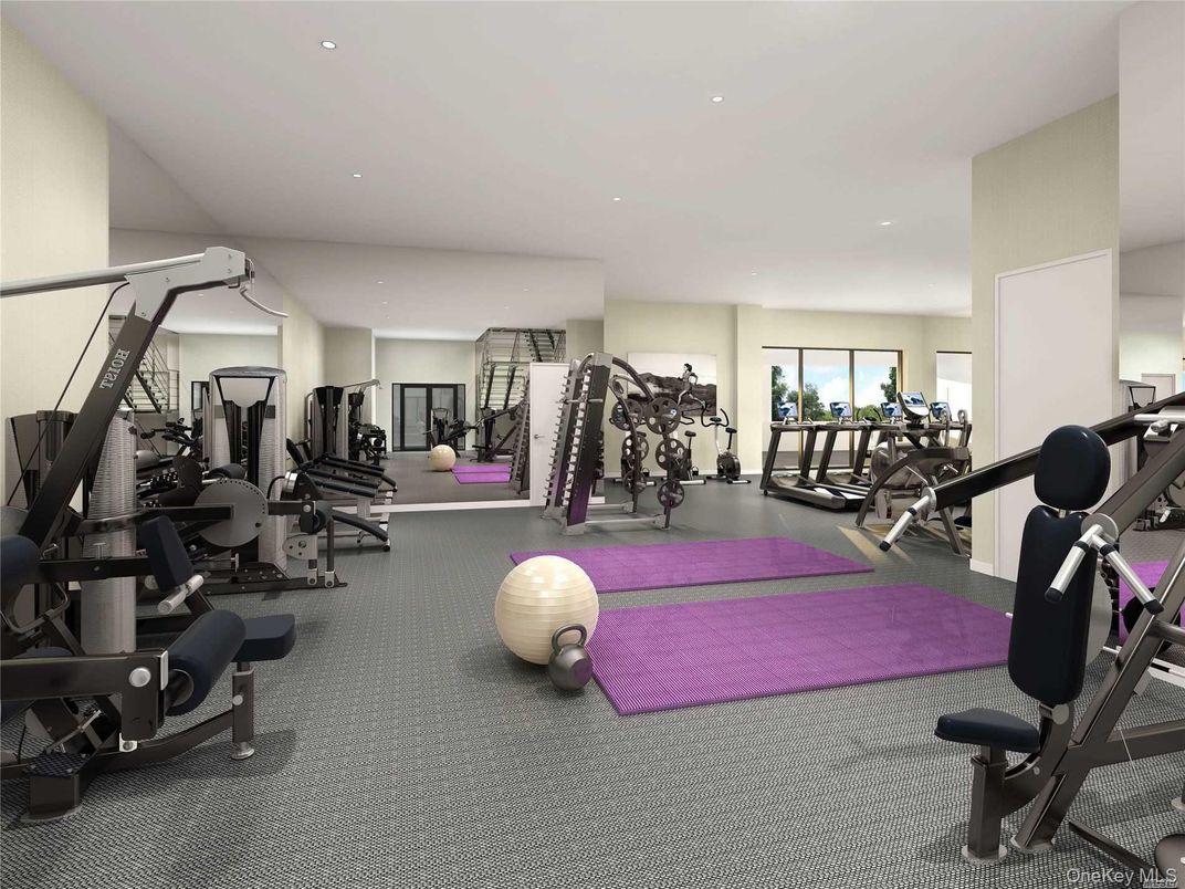Fitness Equipment, Gym, Interior, Recessed Lighting