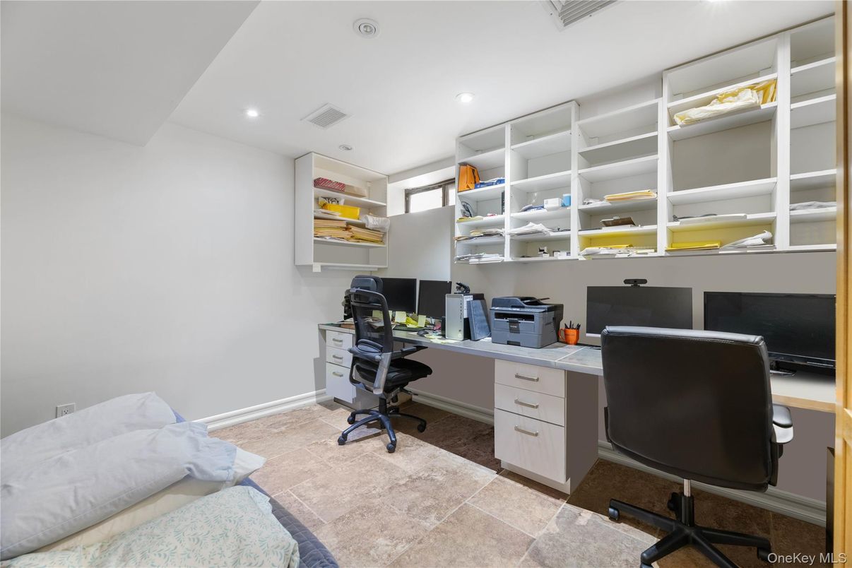 Home Office, Interior, Recessed Lighting