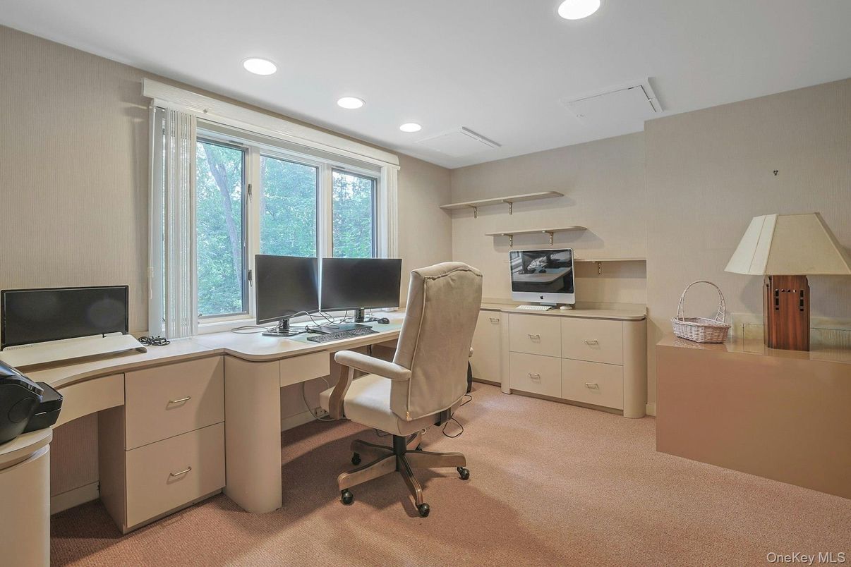 Home Office, Interior, Recessed Lighting
