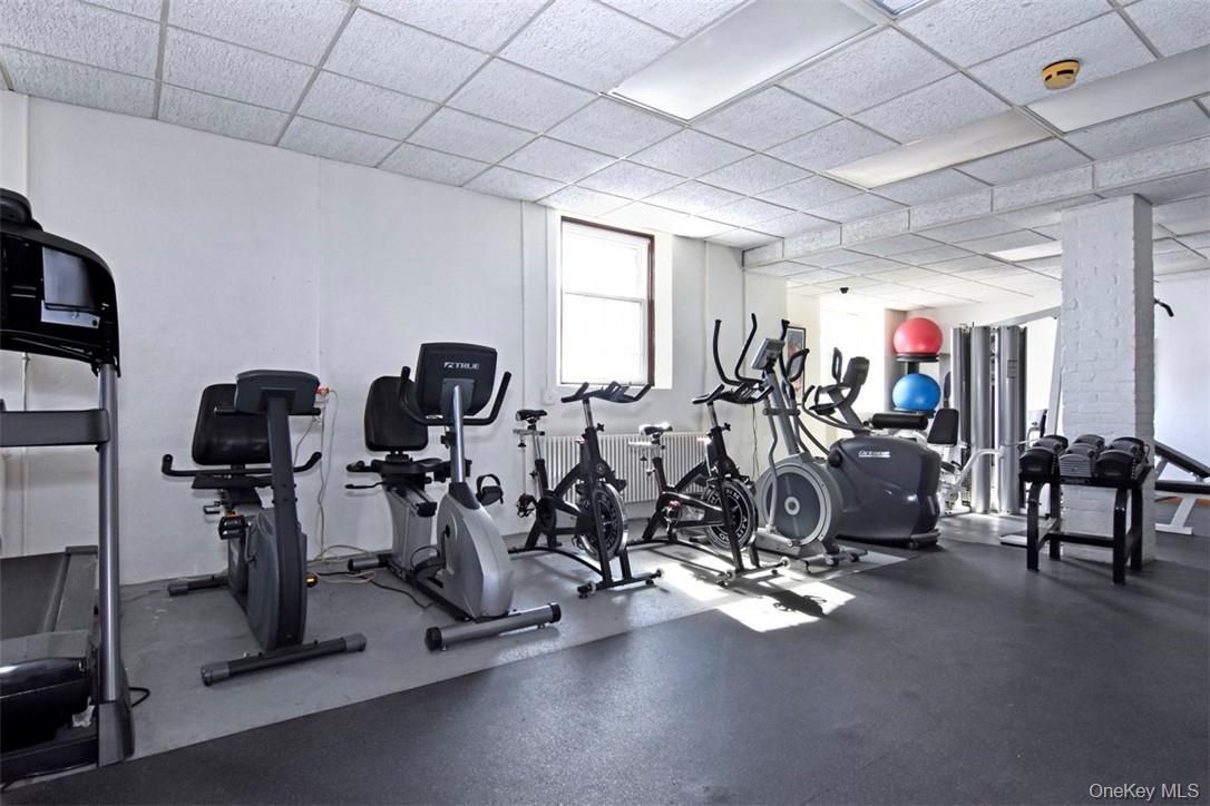 Fitness Equipment, Gym, Interior, Recessed Lighting
