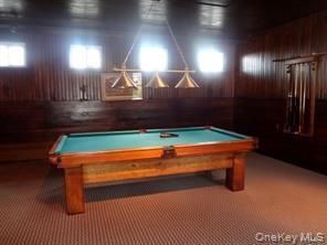 Billiard Table, Game Room, Interior, Wooden Walls