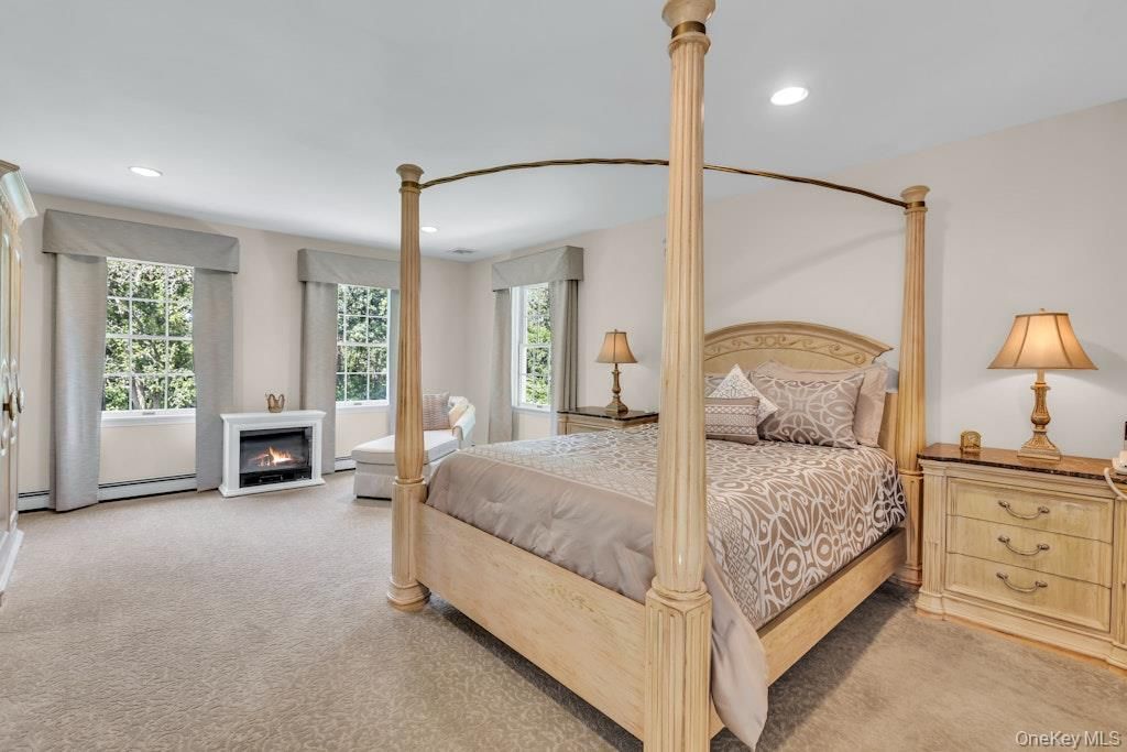 Bedroom, Fireplace, Interior, Recessed Lighting