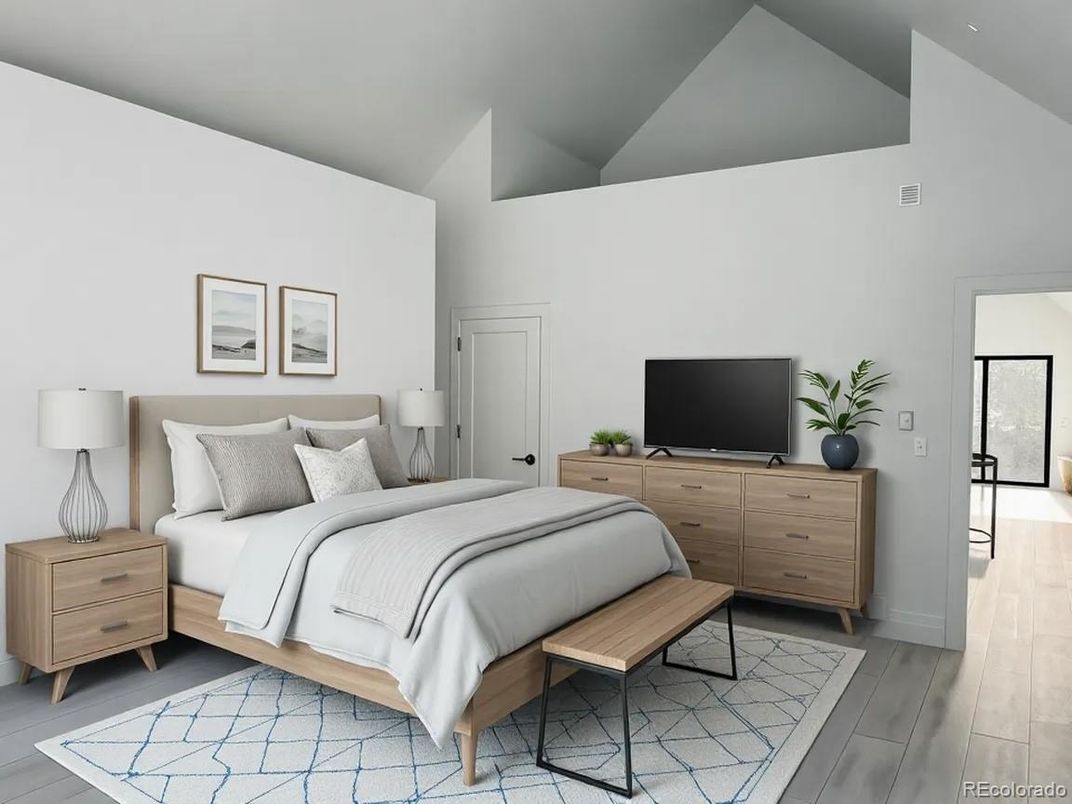 Bedroom, Interior, Wood Texture Flooring