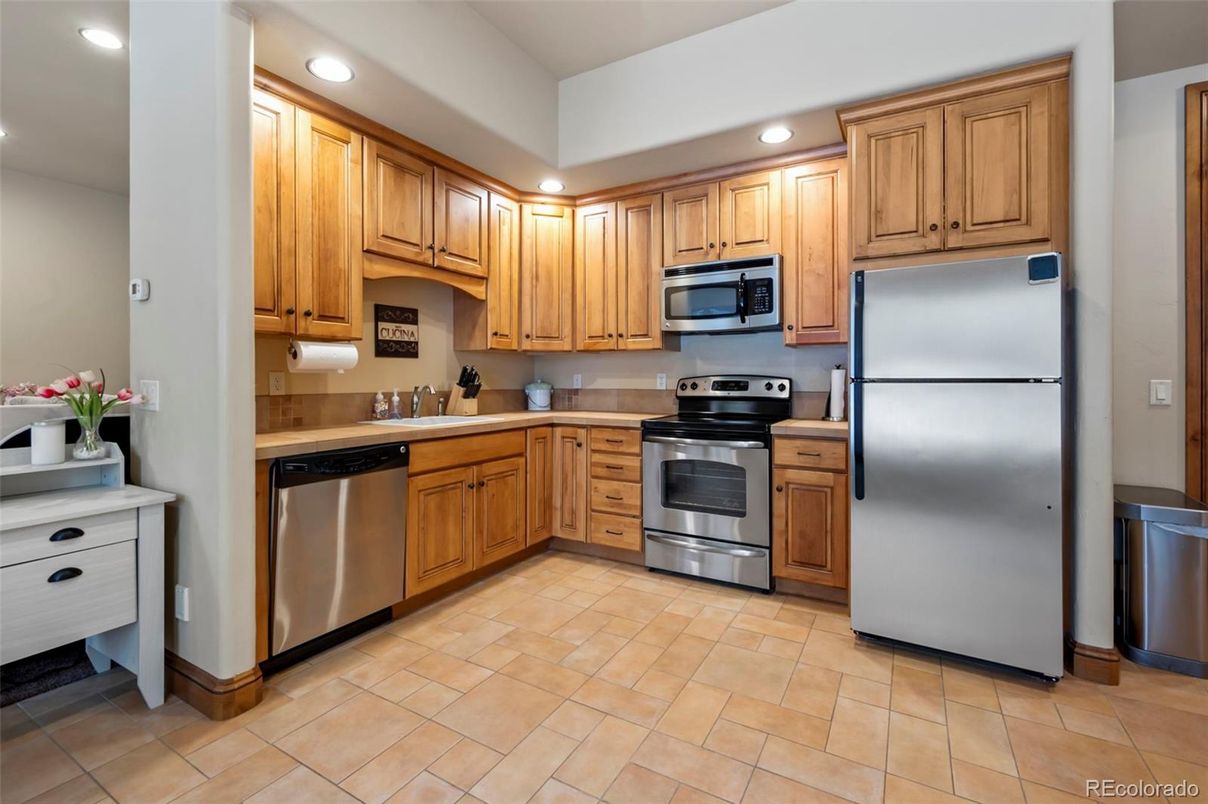 Interior, Kitchen, Recessed Lighting, Stainless Steel Appliances