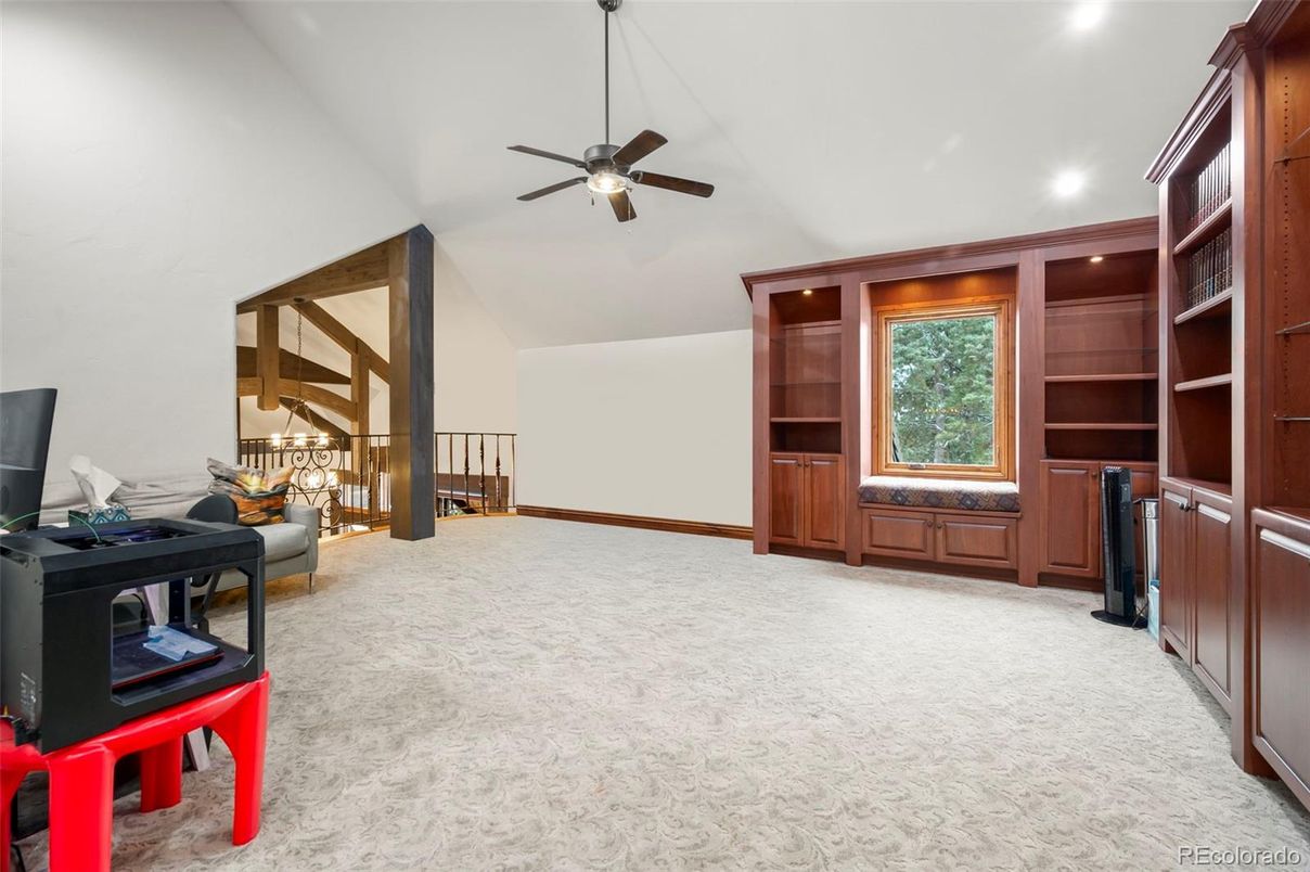 Home Office, Interior, Recessed Lighting