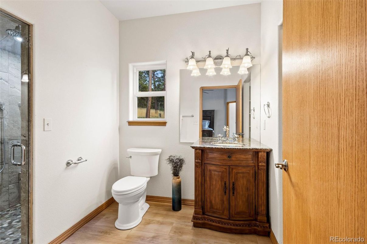 Bathroom, Interior, Wood Texture Flooring